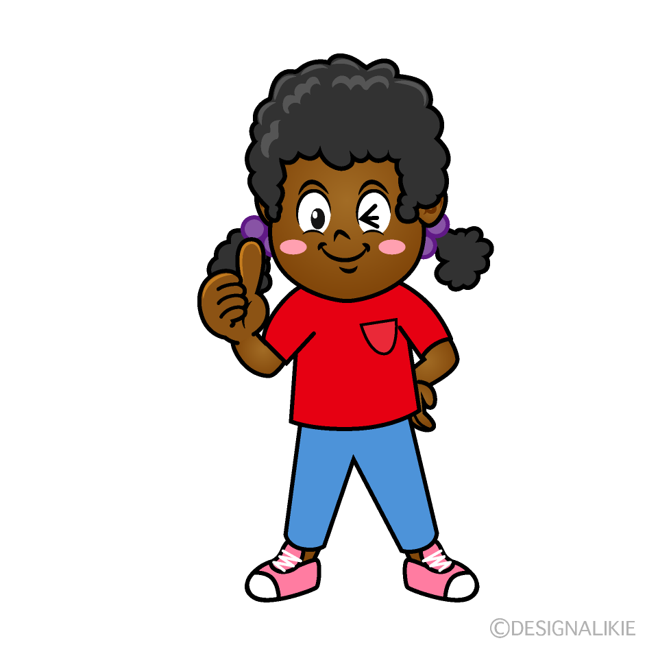 Thumbs up Nia Cartoon Character Image