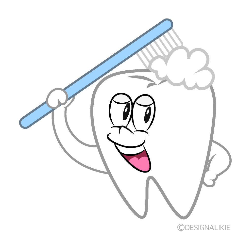 Free Brushing Tooth Cartoon Image｜Charatoon