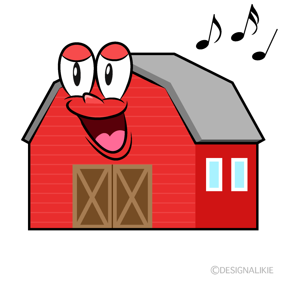 Singing Barn Cartoon Character Image