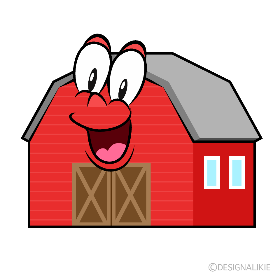 Surprising Barn Cartoon Character Image