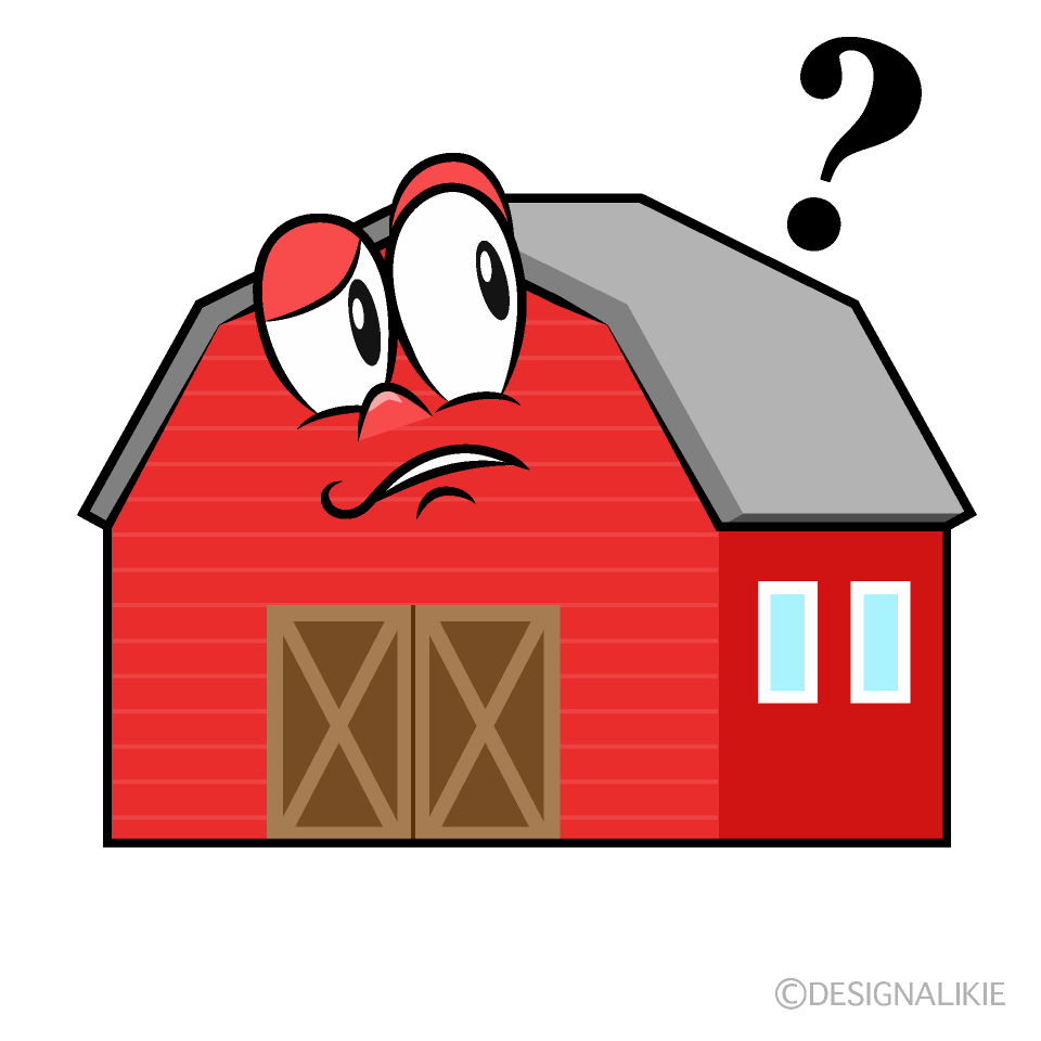 Thinking Barn Cartoon Character Image