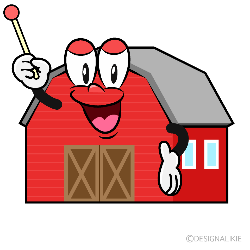 Speaking Barn Cartoon Character Image