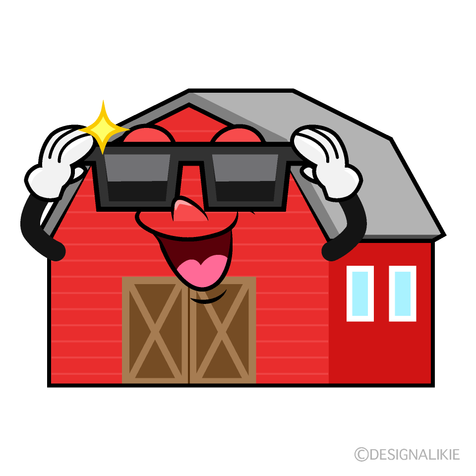 Cool Barn Cartoon Character Image