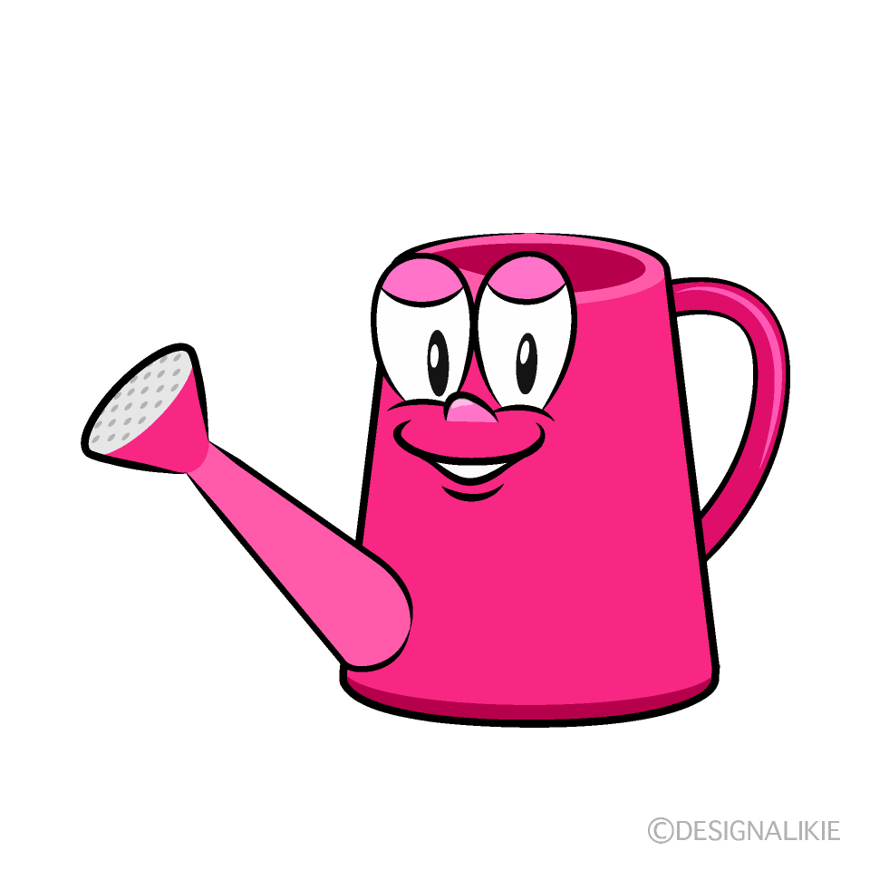 Watering Can Cartoon Character Image