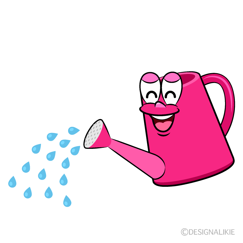 Smiling Watering Can Cartoon Character Image