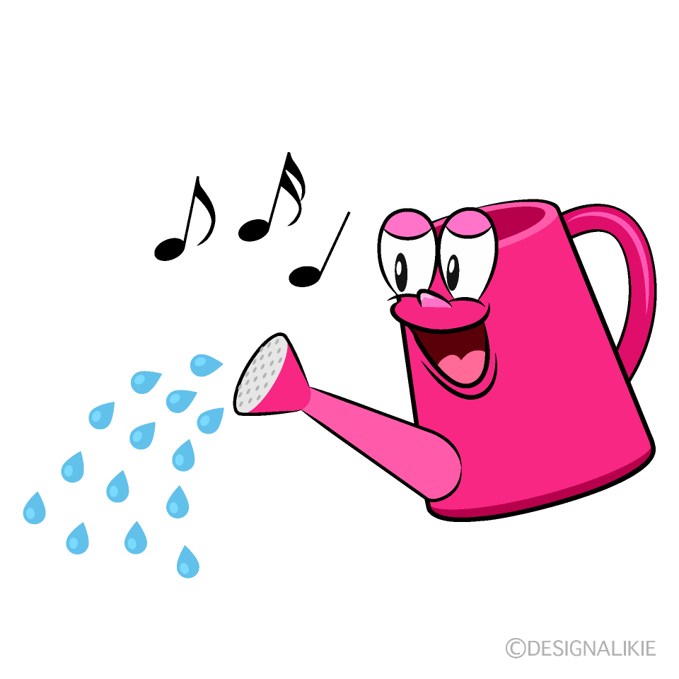 Singing Watering Can Cartoon Character Image