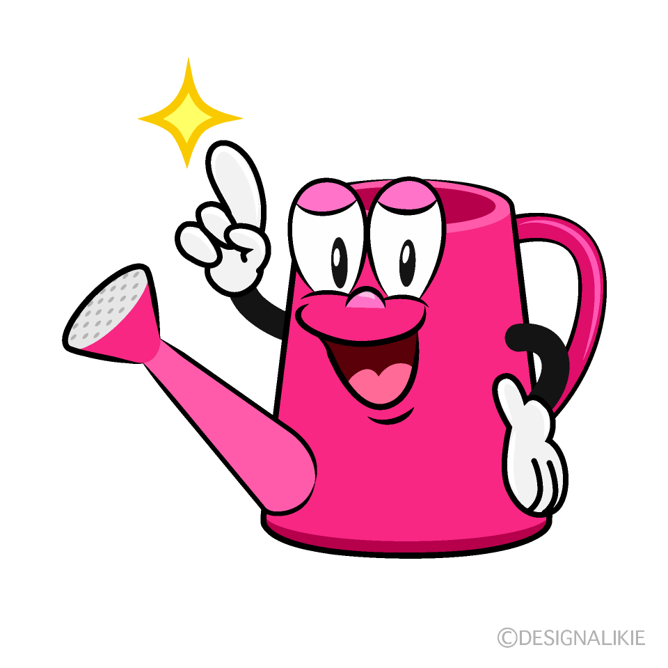 Posing Watering Can Cartoon Character Image