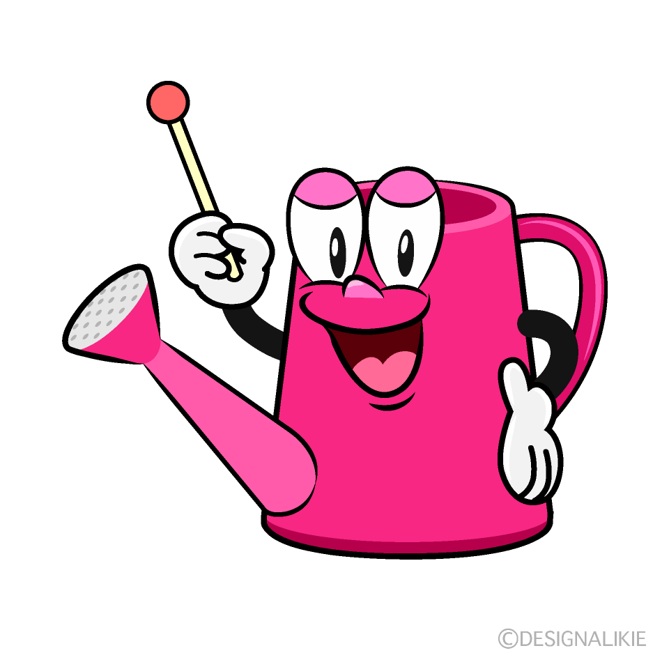 Speaking Watering Can Cartoon Character Image