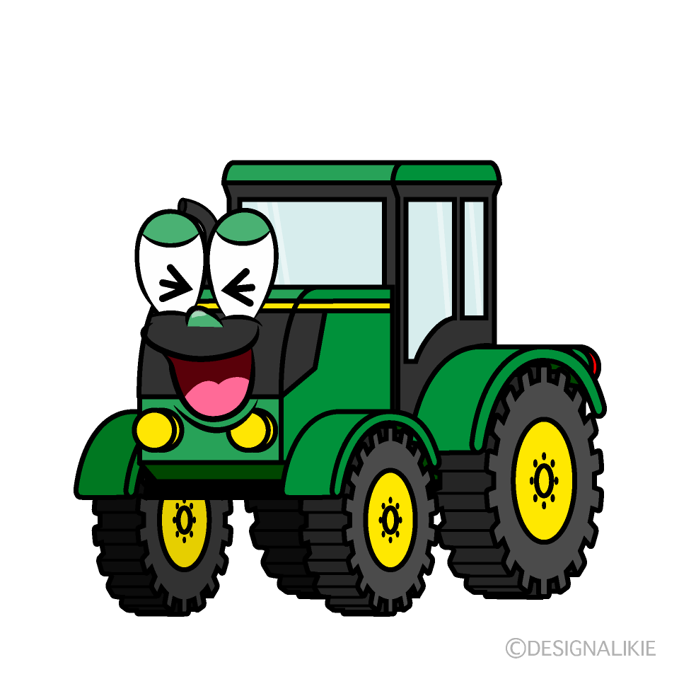 Laughing Tractor Cartoon Character Image