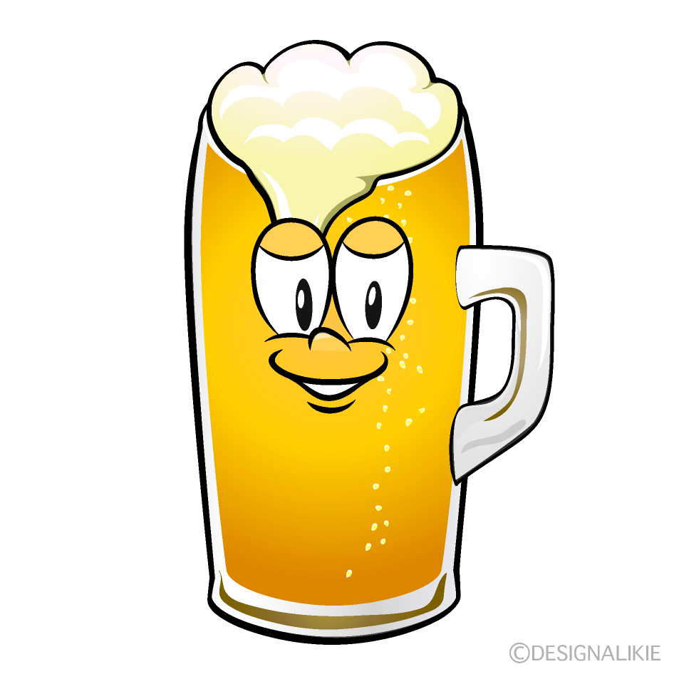 Draft Beer Cartoon Character Image