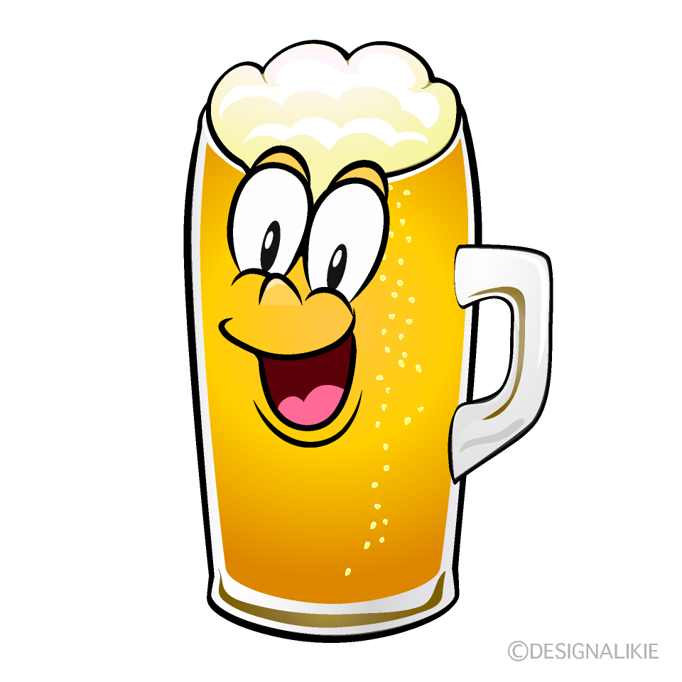 Surprising Draft Beer Cartoon Character Image