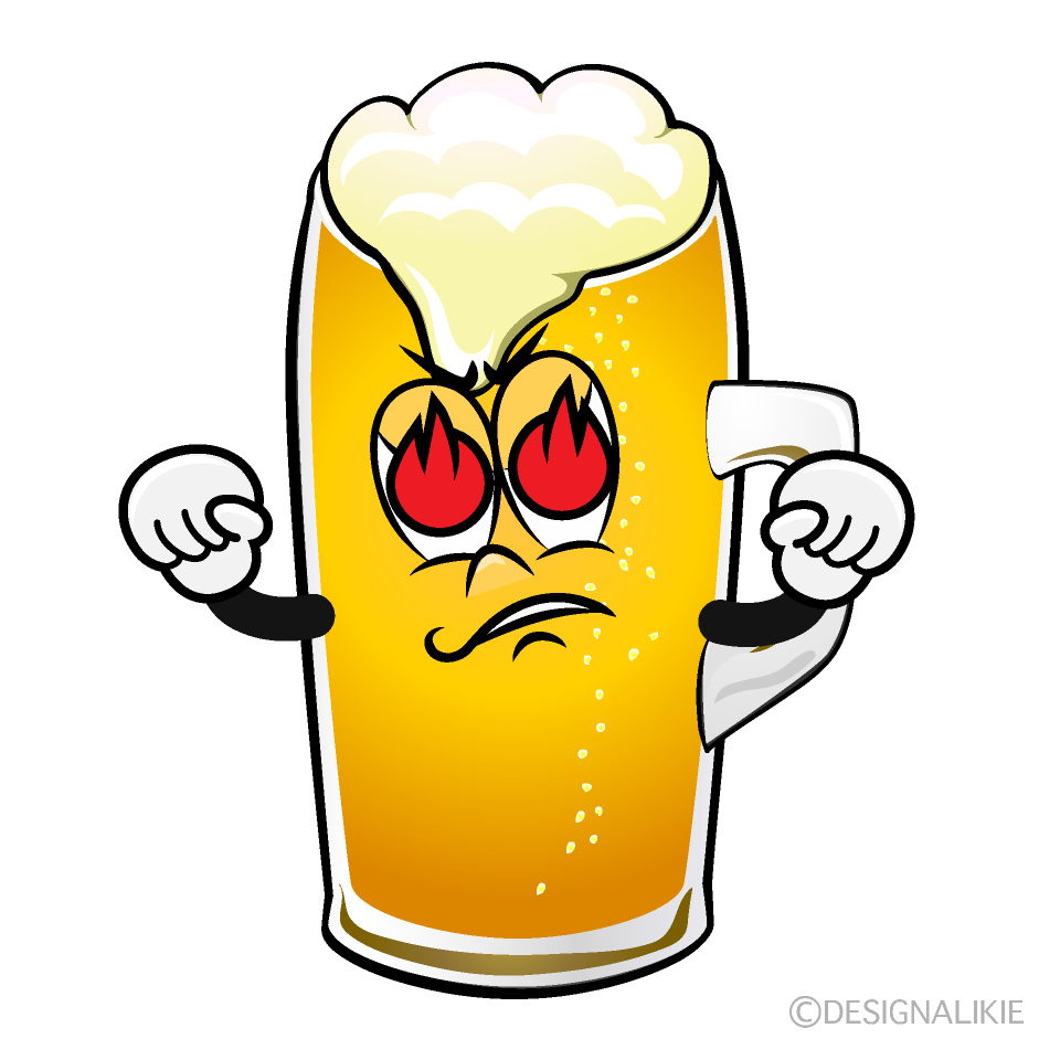 Enthusiasm Draft Beer Cartoon Character Image