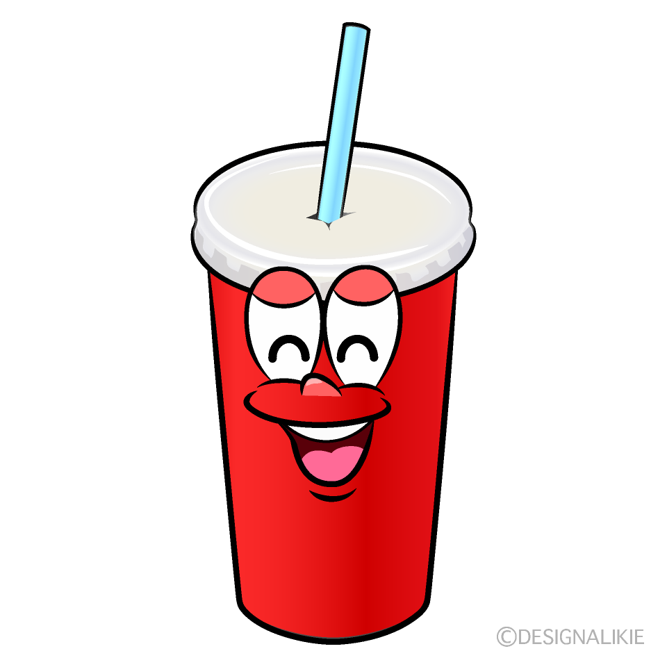 Smiling Soda Cup Cartoon Character Image