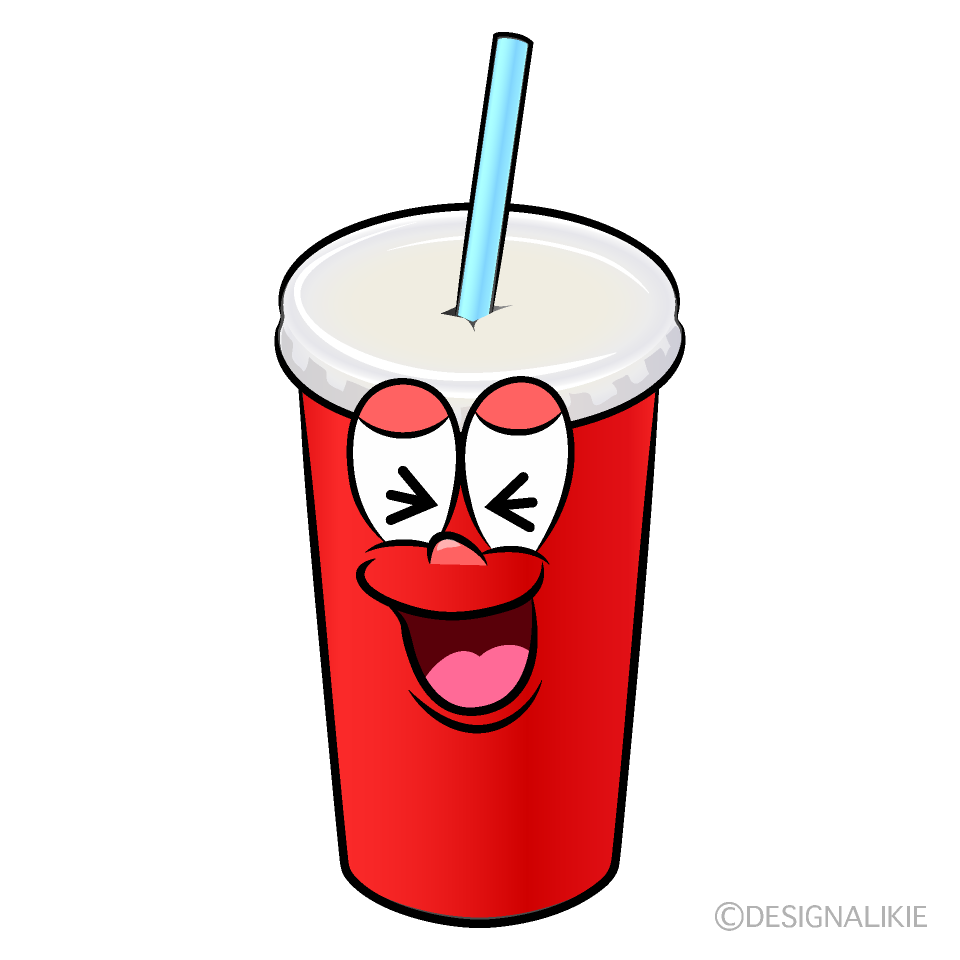 Laughing Soda Cup Cartoon Character Image