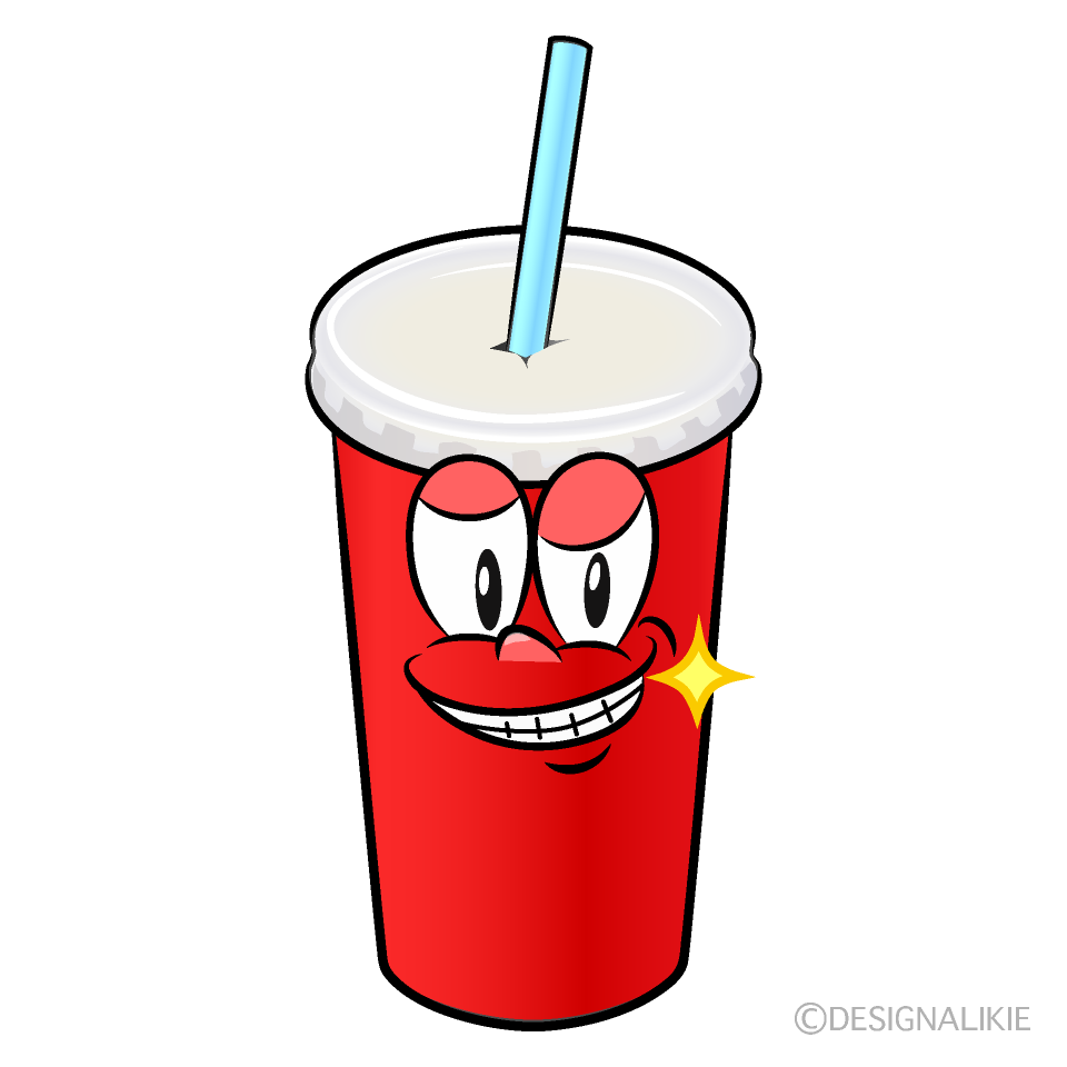 Grinning Soda Cup Cartoon Character Image