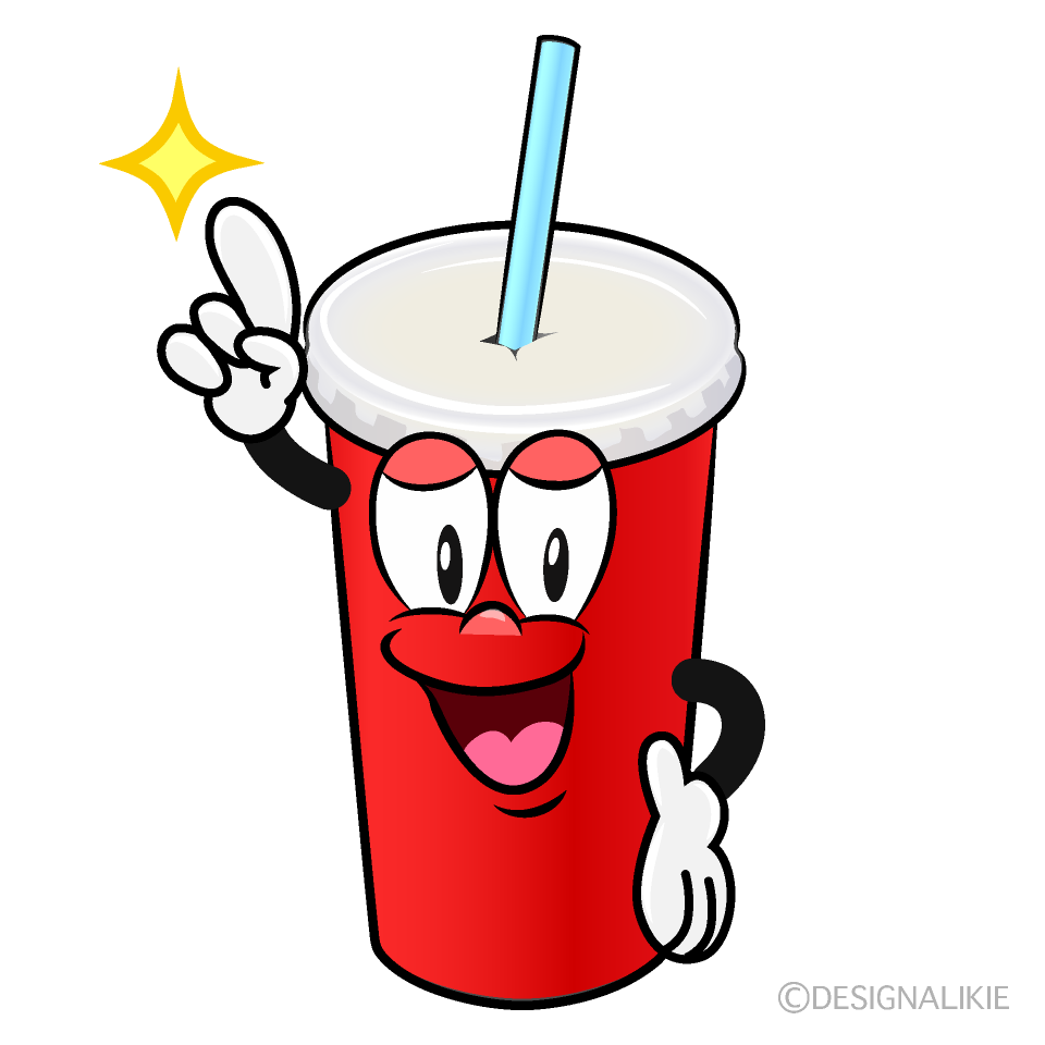 Posing Soda Cup Cartoon Character Image