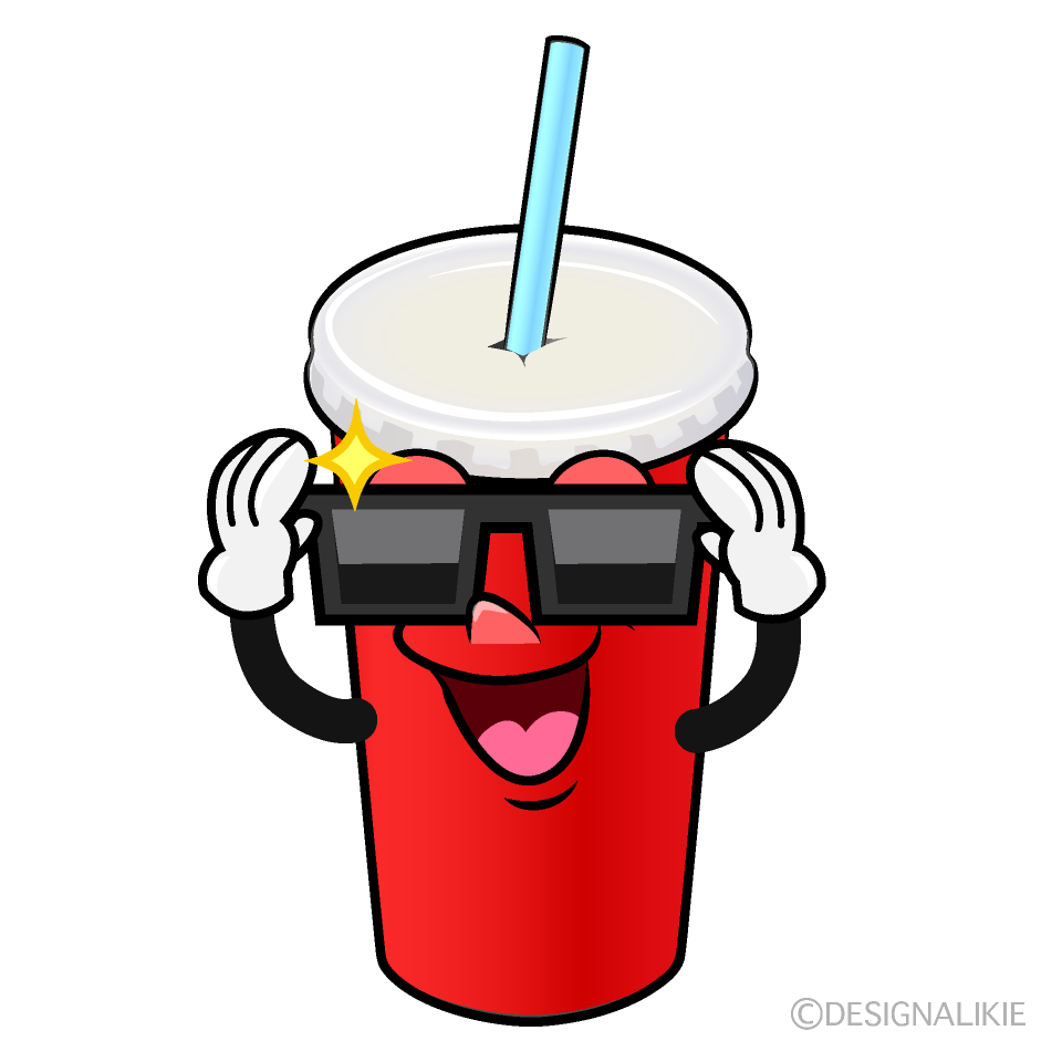 Cool Soda Cup Cartoon Character Image