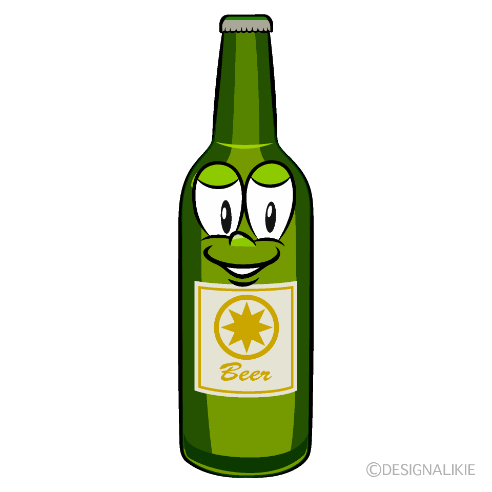 Beer Bottle Cartoon Character Image