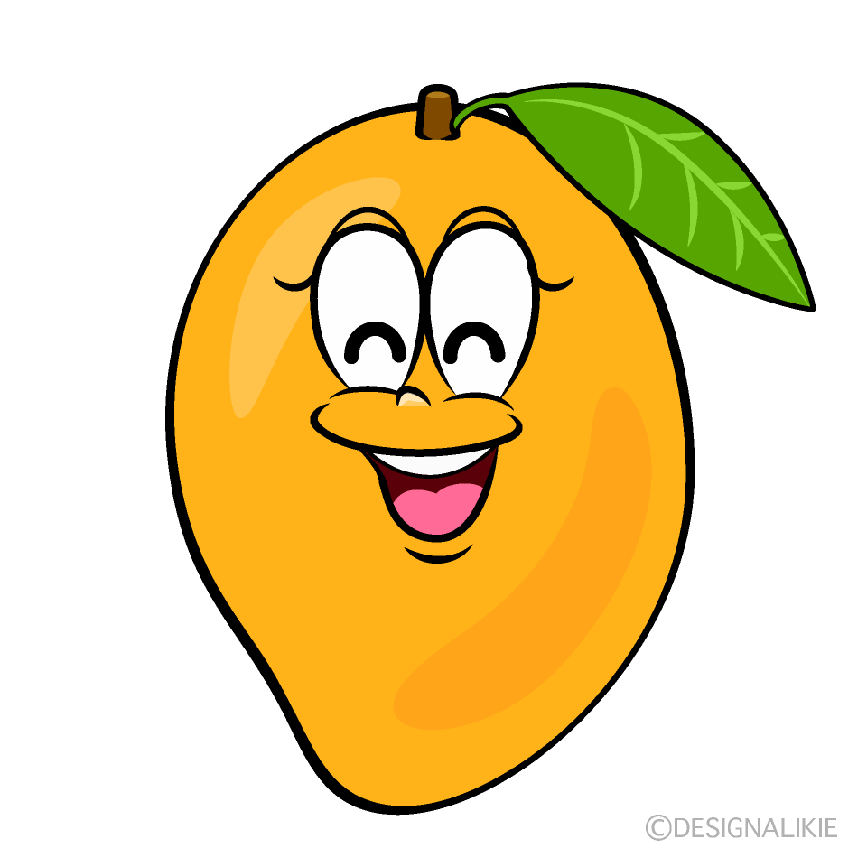 Smiling Sweetie Mango Cartoon Character Image