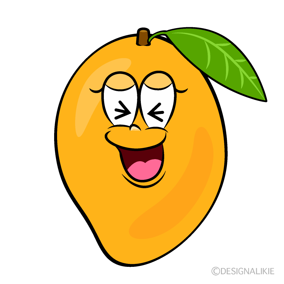 Laughing Sweetie Mango Cartoon Character Image