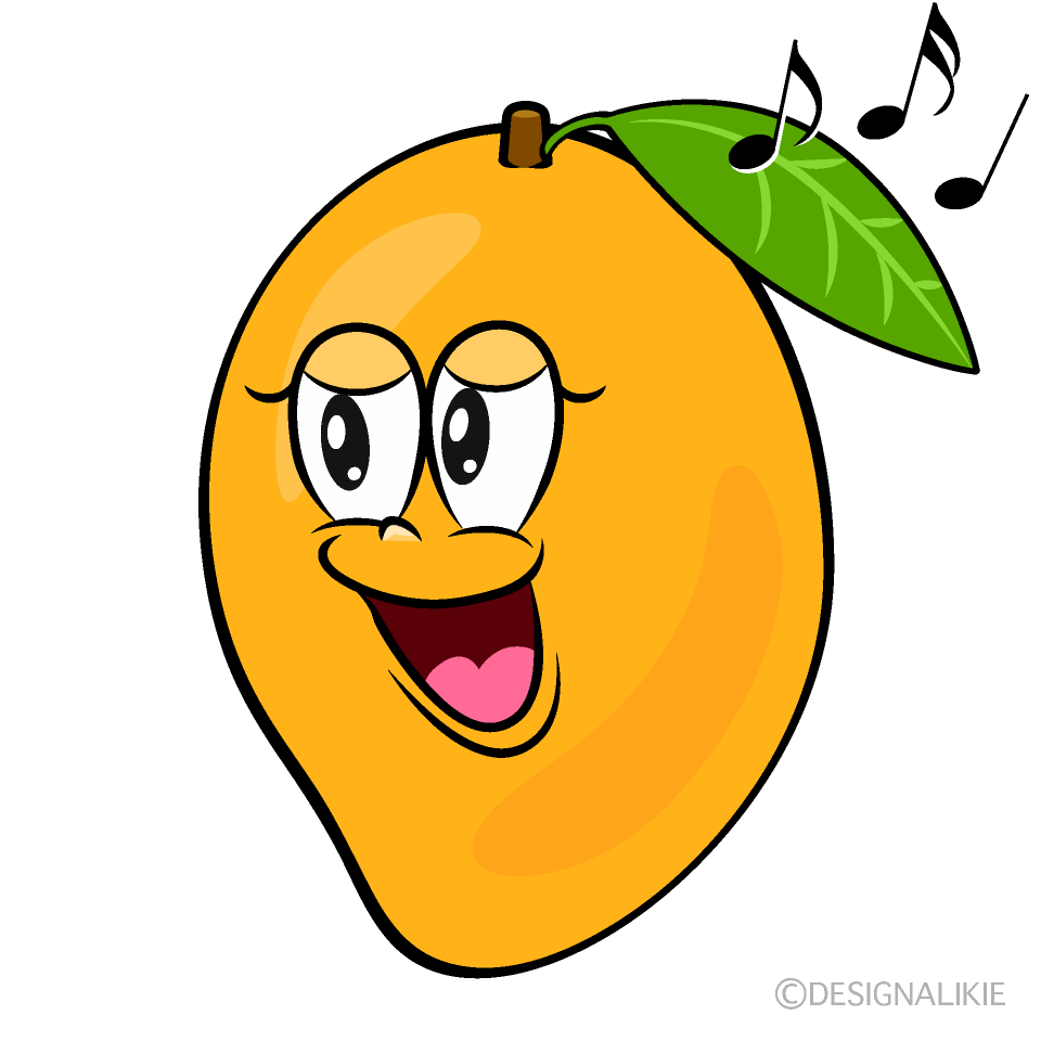 Singing Sweetie Mango Cartoon Character Image