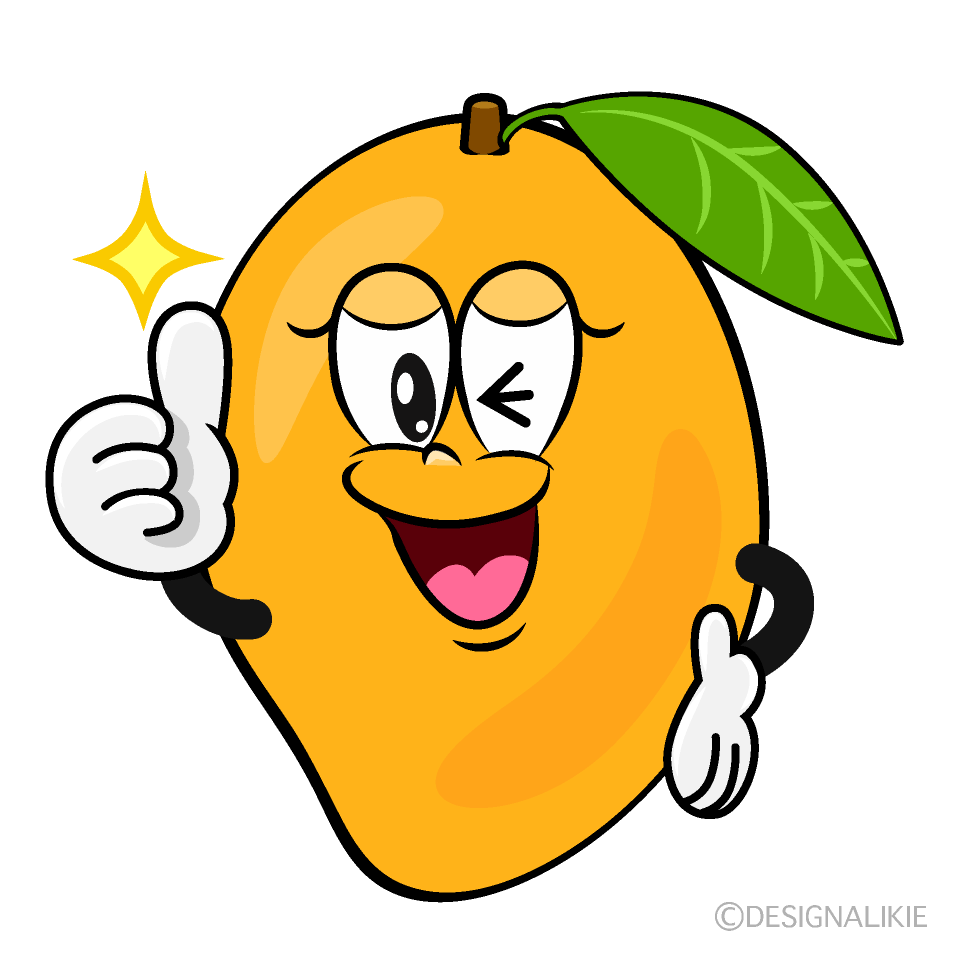 Thumbs up Sweetie Mango Cartoon Character Image