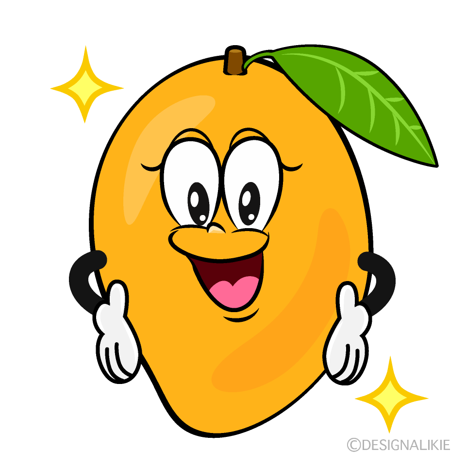 Glitter Sweetie Mango Cartoon Character Image