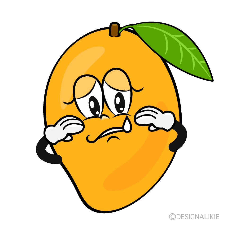 Sad Sweetie Mango Cartoon Character Image