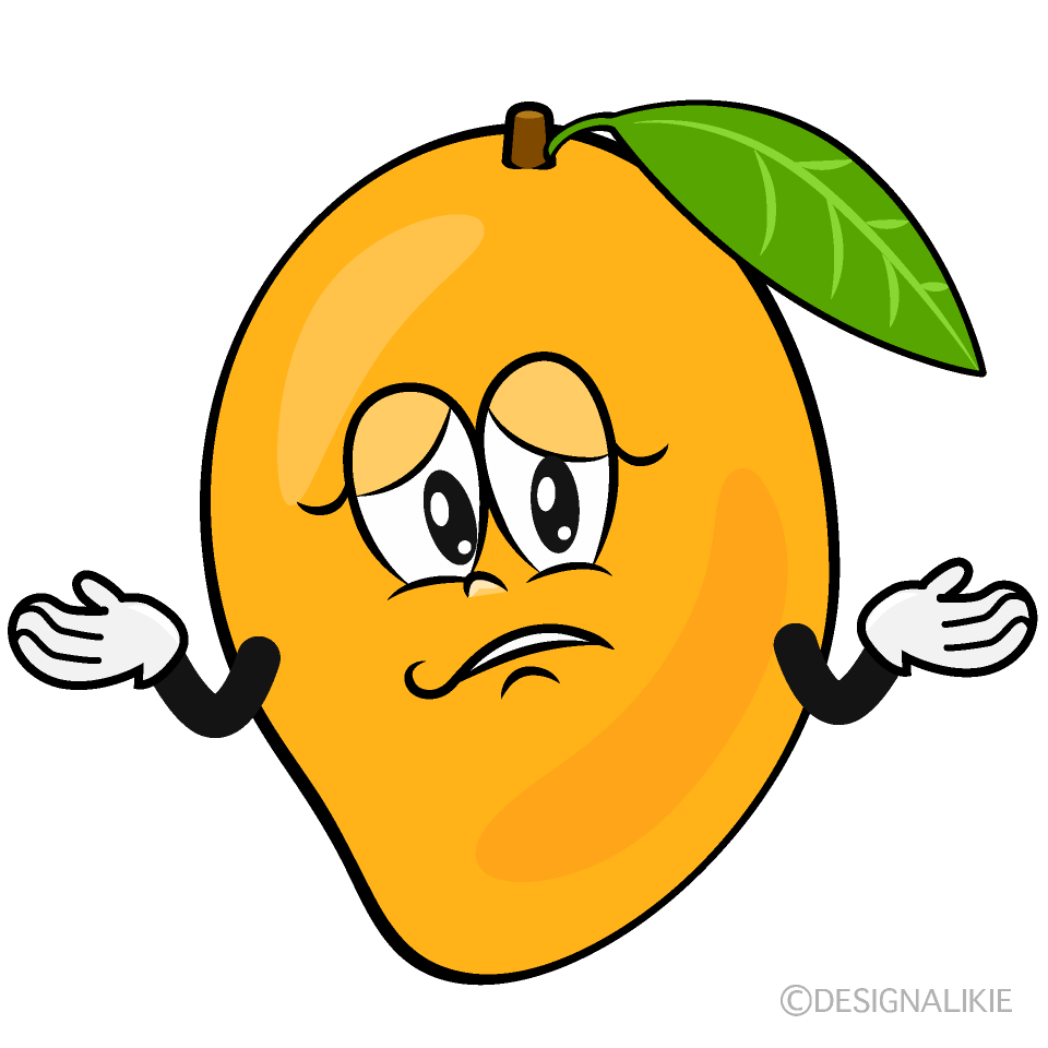 Troubled Sweetie Mango Cartoon Character Image