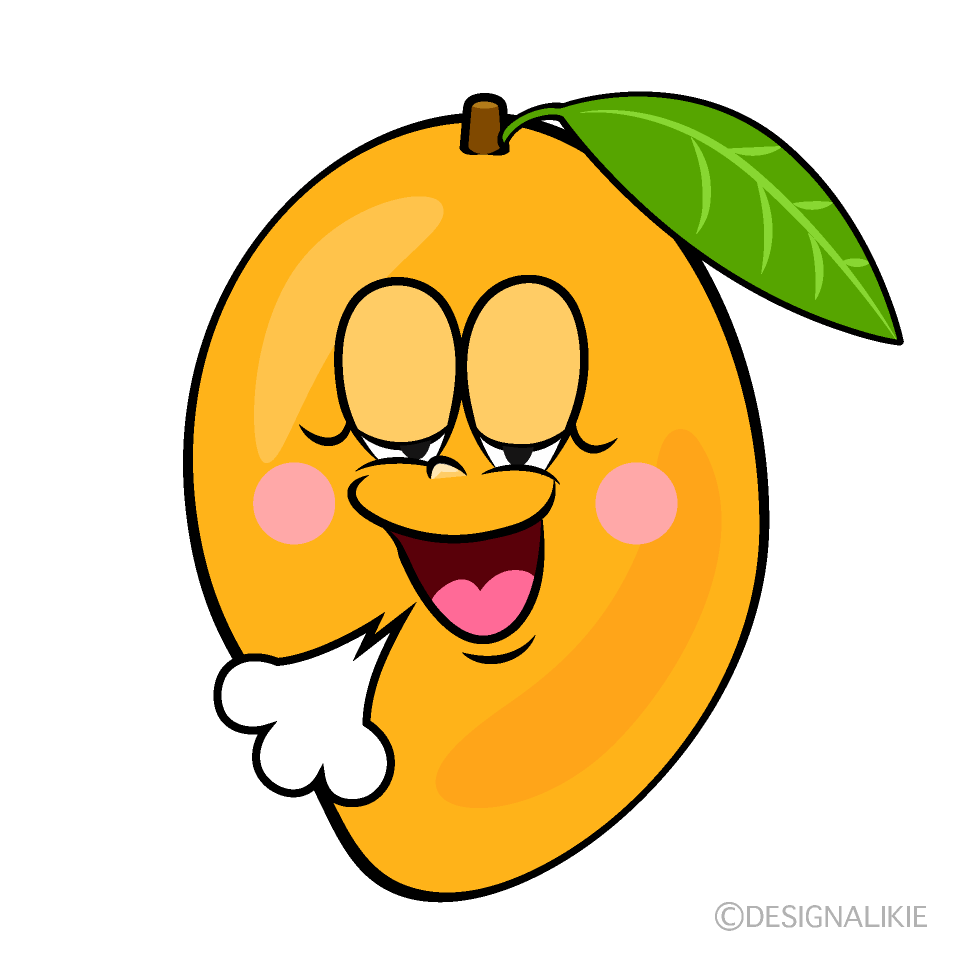 Relaxing Sweetie Mango Cartoon Character Image