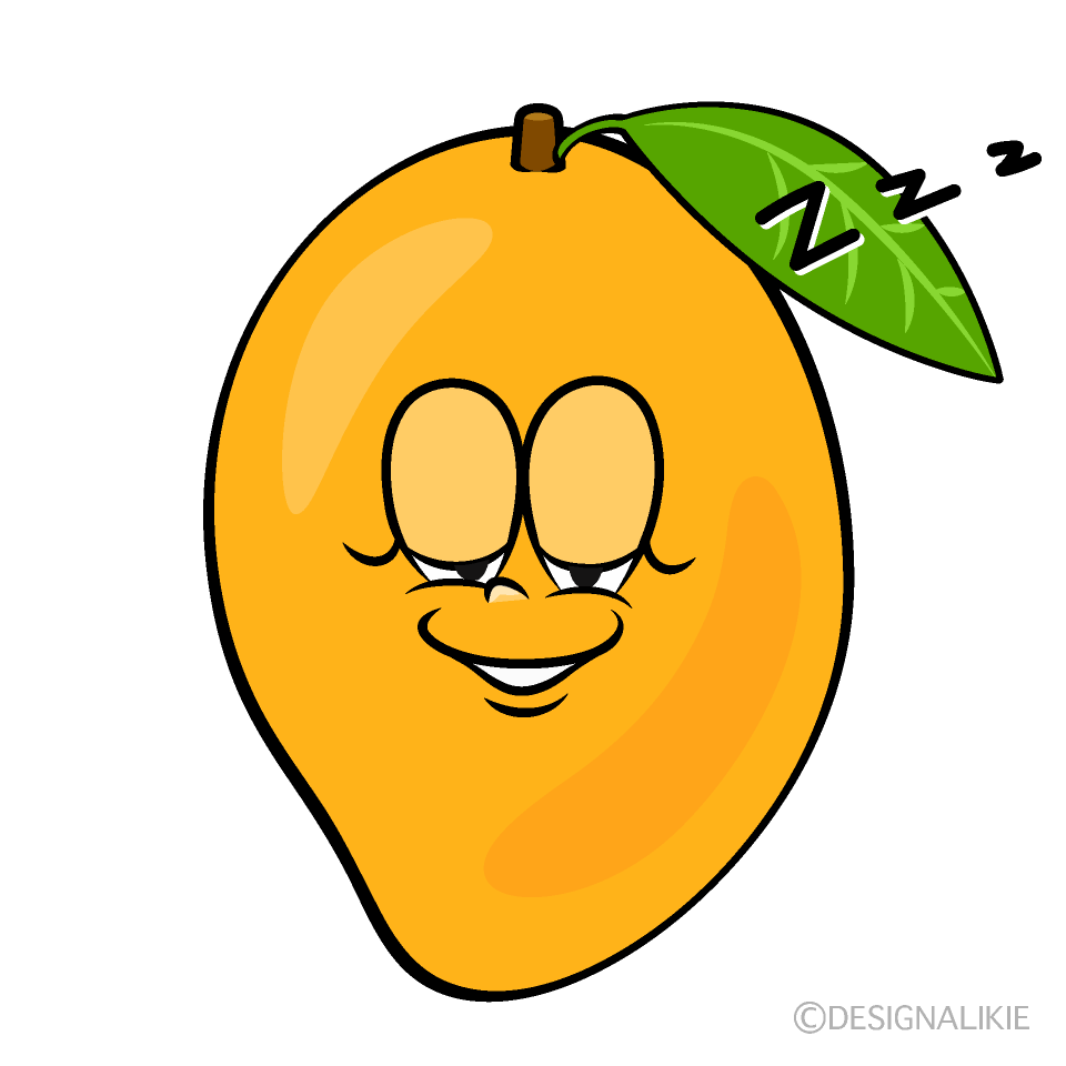 Sleeping Sweetie Mango Cartoon Character Image