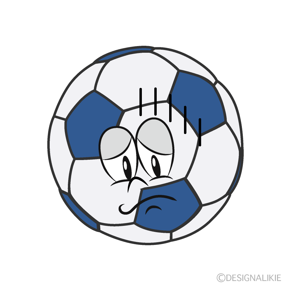 Balón de fútbol Deprimido