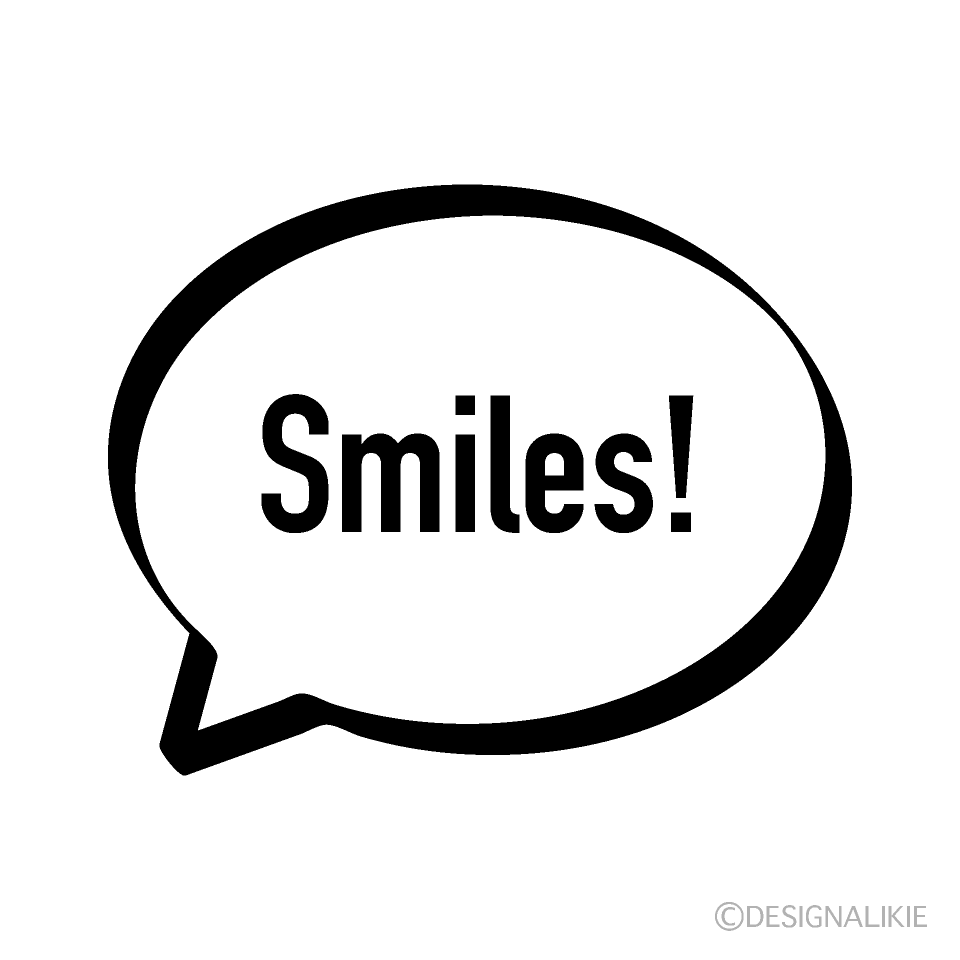 Smiling Speech Balloon Cartoon Character Image