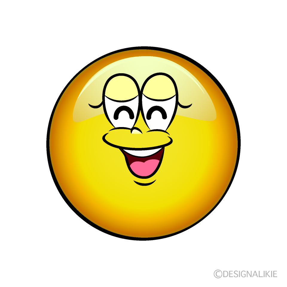 Smiling Female Emoji Cartoon Character Image