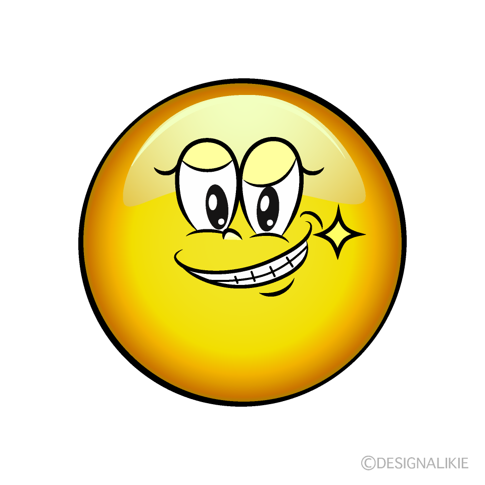 Grinning Female Emoji Cartoon Character Image