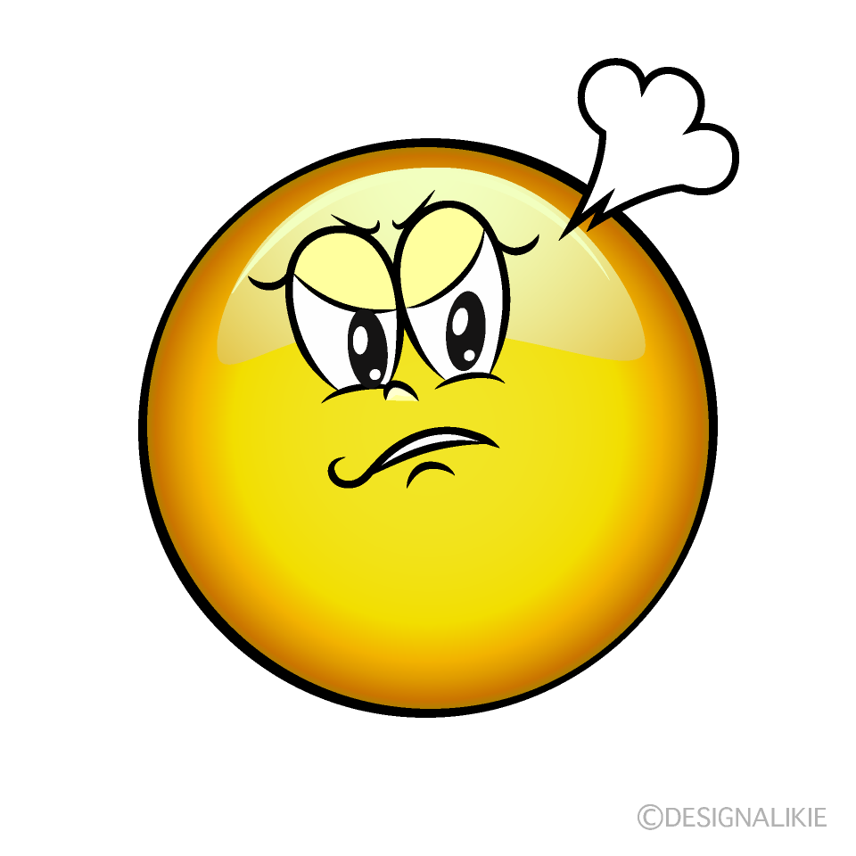 Angry Female Emoji Cartoon Character Image