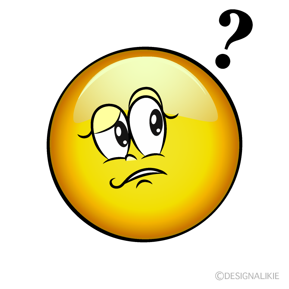 Thinking Female Emoji Cartoon Character Image