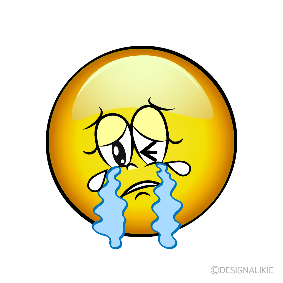 Crying Female Emoji Cartoon Character Image