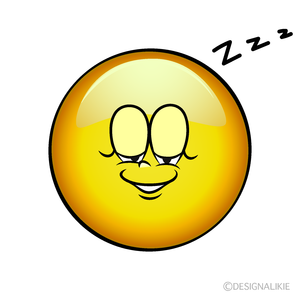 Sleeping Female Emoji Cartoon Character Image