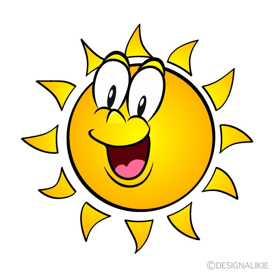 Surprising Sunshine Cartoon Character Image