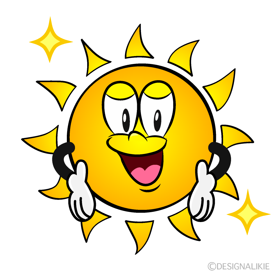 Glitter Sunshine Cartoon Character Image