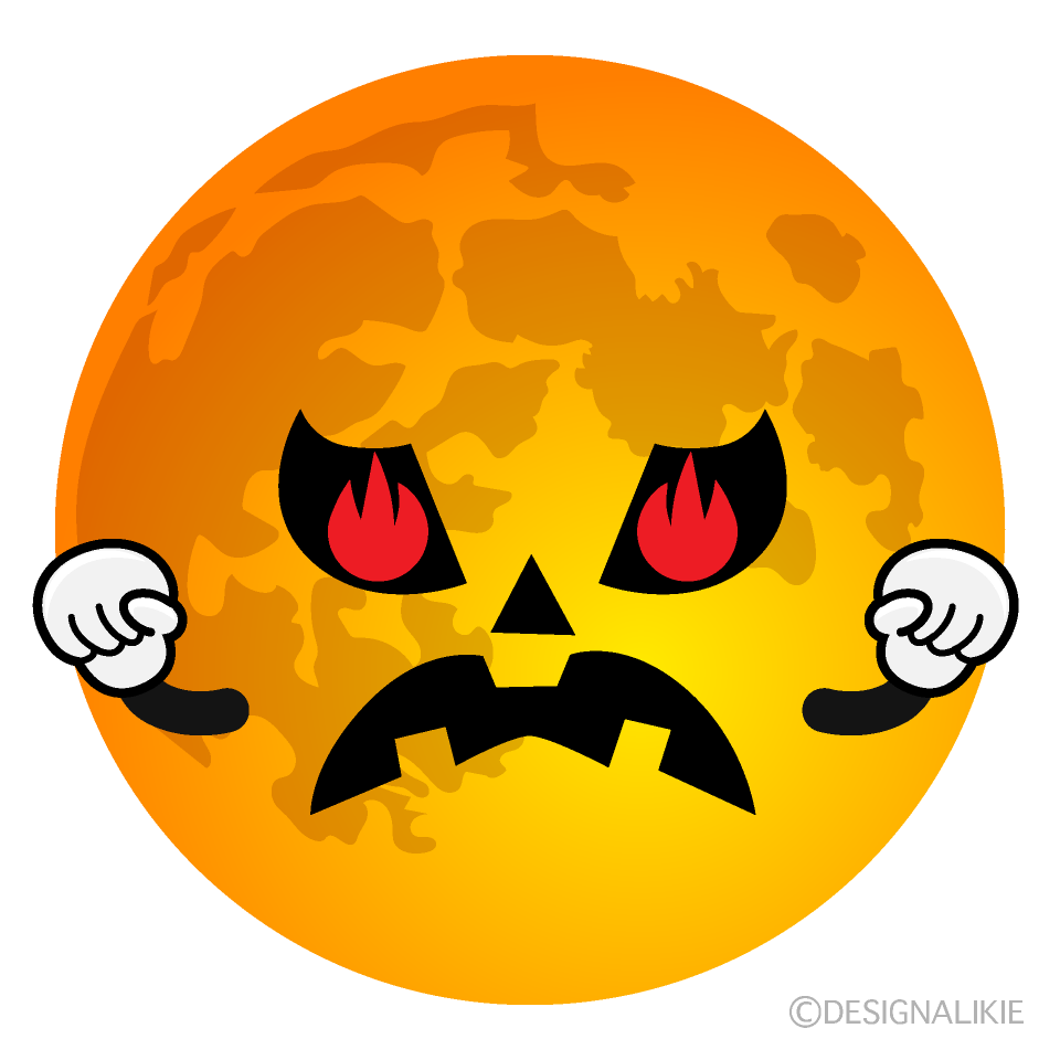 Enthusiasm Halloween Moon Cartoon Character Image