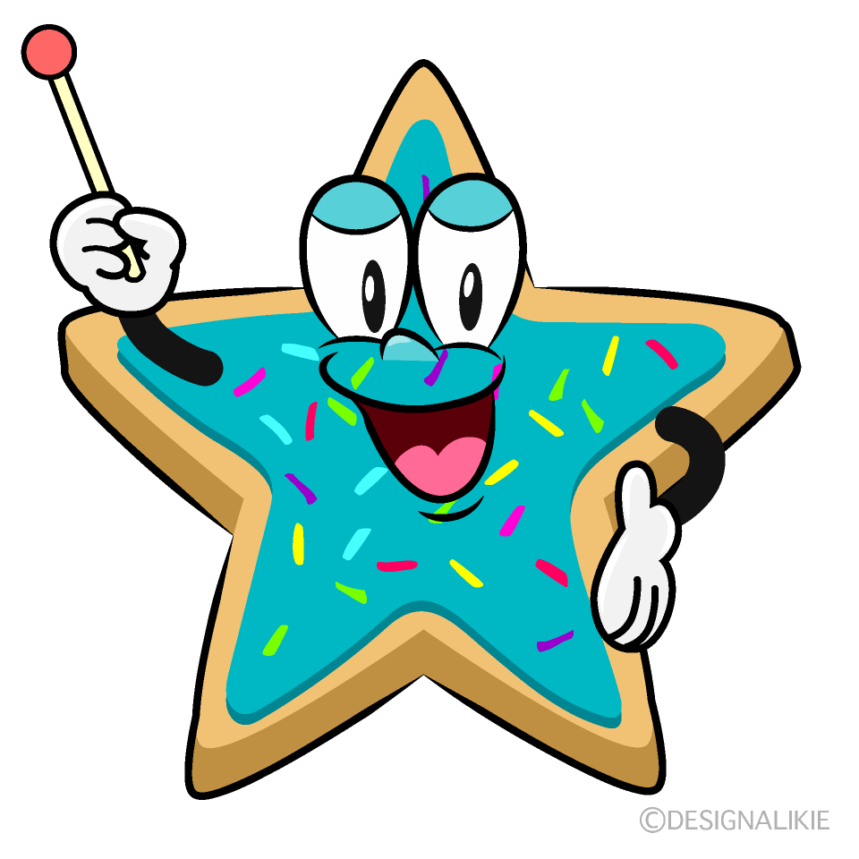 Speaking Star Cookie Cartoon Character Image