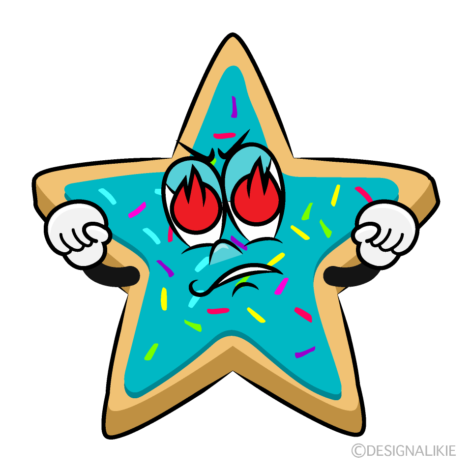 Enthusiasm Star Cookie Cartoon Character Image