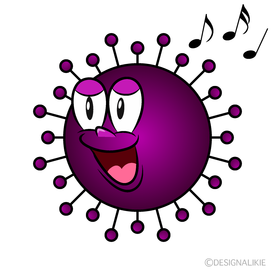 Singing Influenza Cartoon Character Image