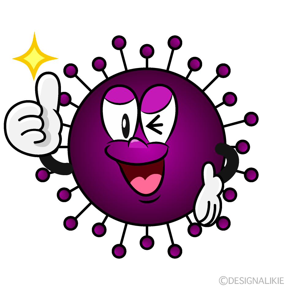 Thumbs up Influenza Cartoon Character Image