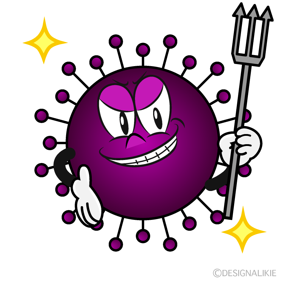 Glitter Influenza Cartoon Character Image