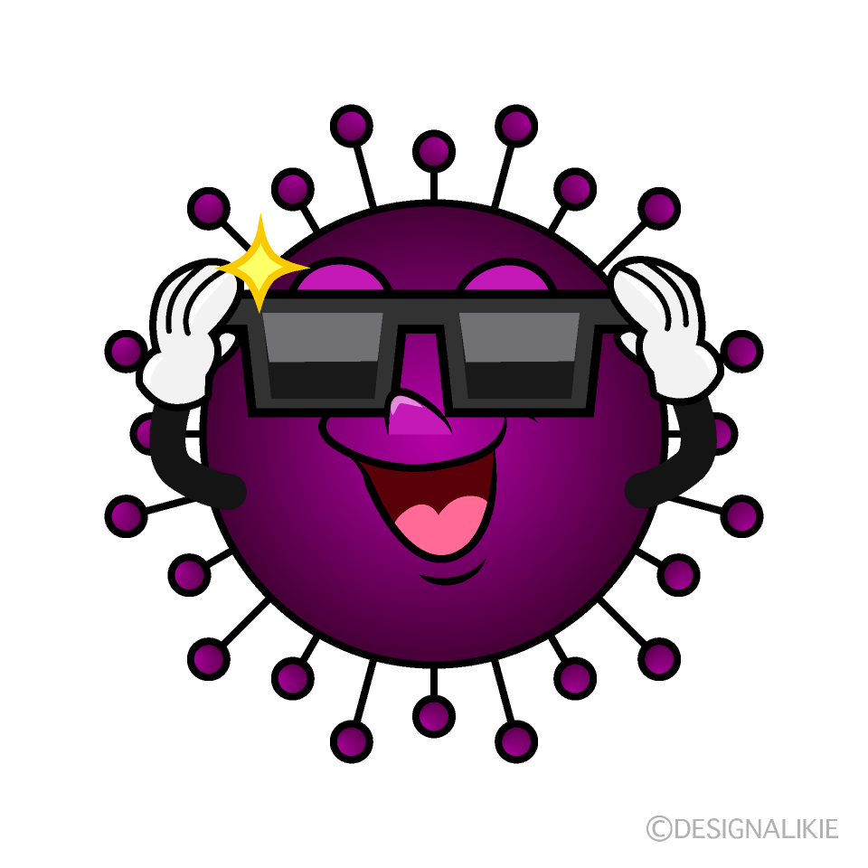 Cool Influenza Cartoon Character Image