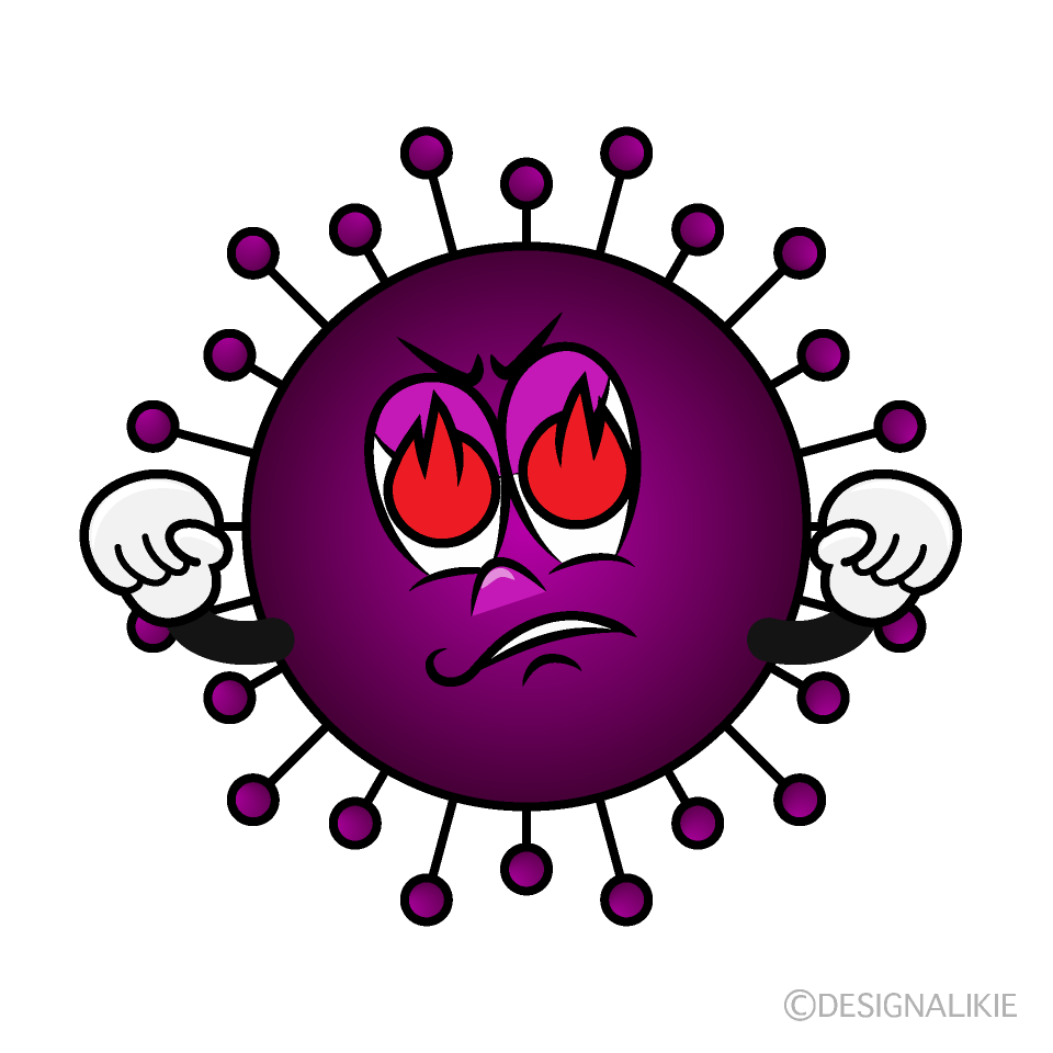 Enthusiasm Influenza Cartoon Character Image