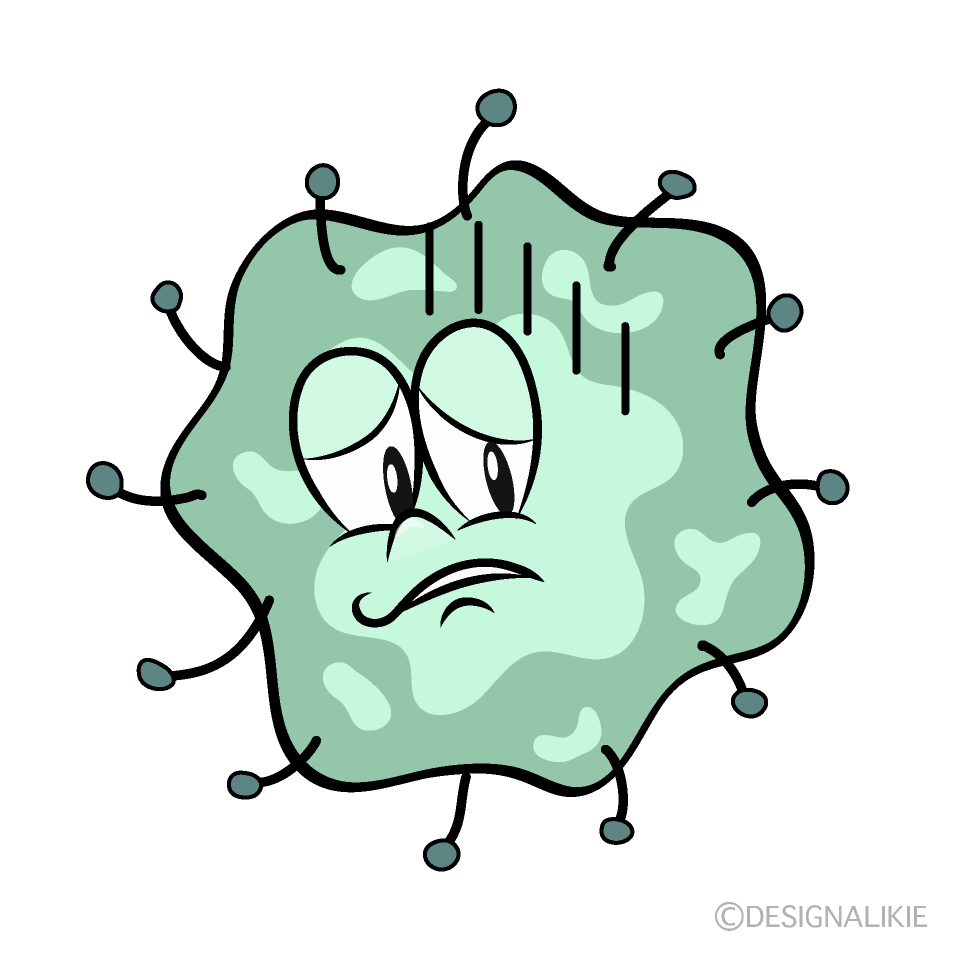 Depressed Mold Cartoon Character Image